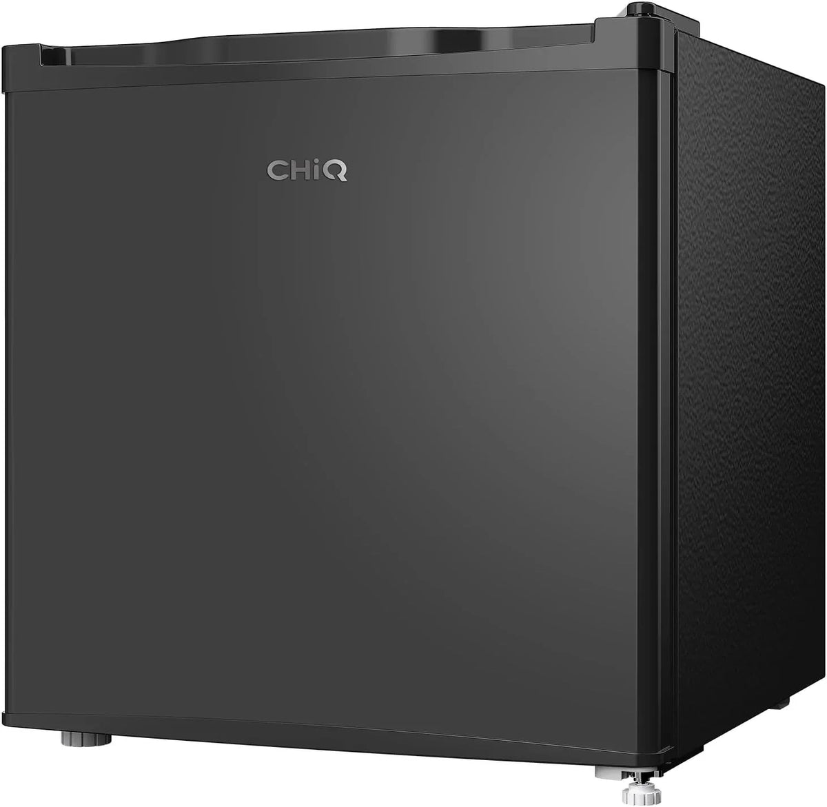 CHIQ Frigorífico Minibar capacidad 46L, Compresor incorporada, Botellero y Compartimiento Congelador, Control de Temperatura regulable, Bajo Nivel de ruido, Puerta Reversible, Color Negro