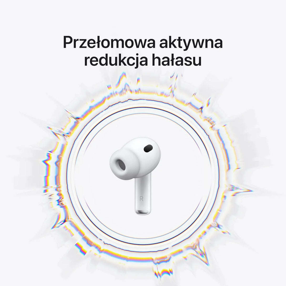 Apple AirPods Pro 3 Bezprzewodowe słuchawki, aktywna redukcja hałasu, pomiary tętna, funkcja aparatu słuchowego, Bluetooth, dźwięk przestrzenny, Hi-Fi, ładowanie przez USB-C