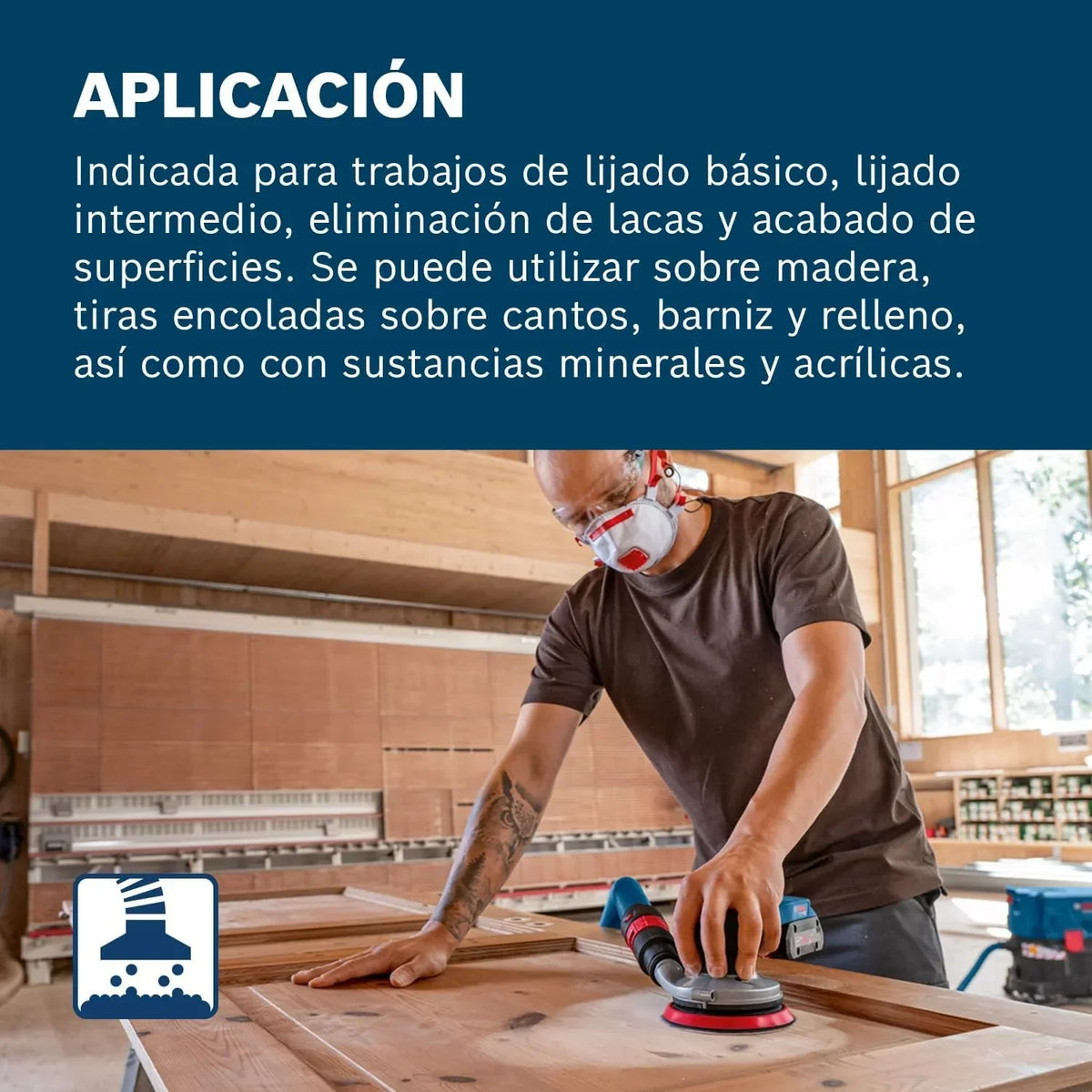 Bosch PRO Lijadora excéntrica a batería GEX 18V-125
