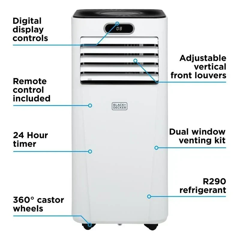 Aire Acondicionado Móvil Inteligente Black+Decker BXAC40025GB 9000 BTU