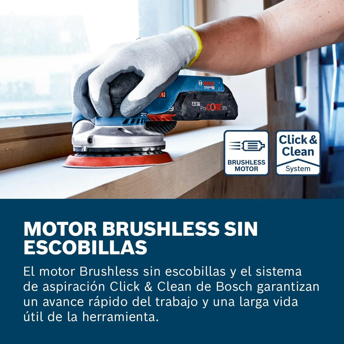 Bosch PRO Lijadora excéntrica a batería GEX 18V-125