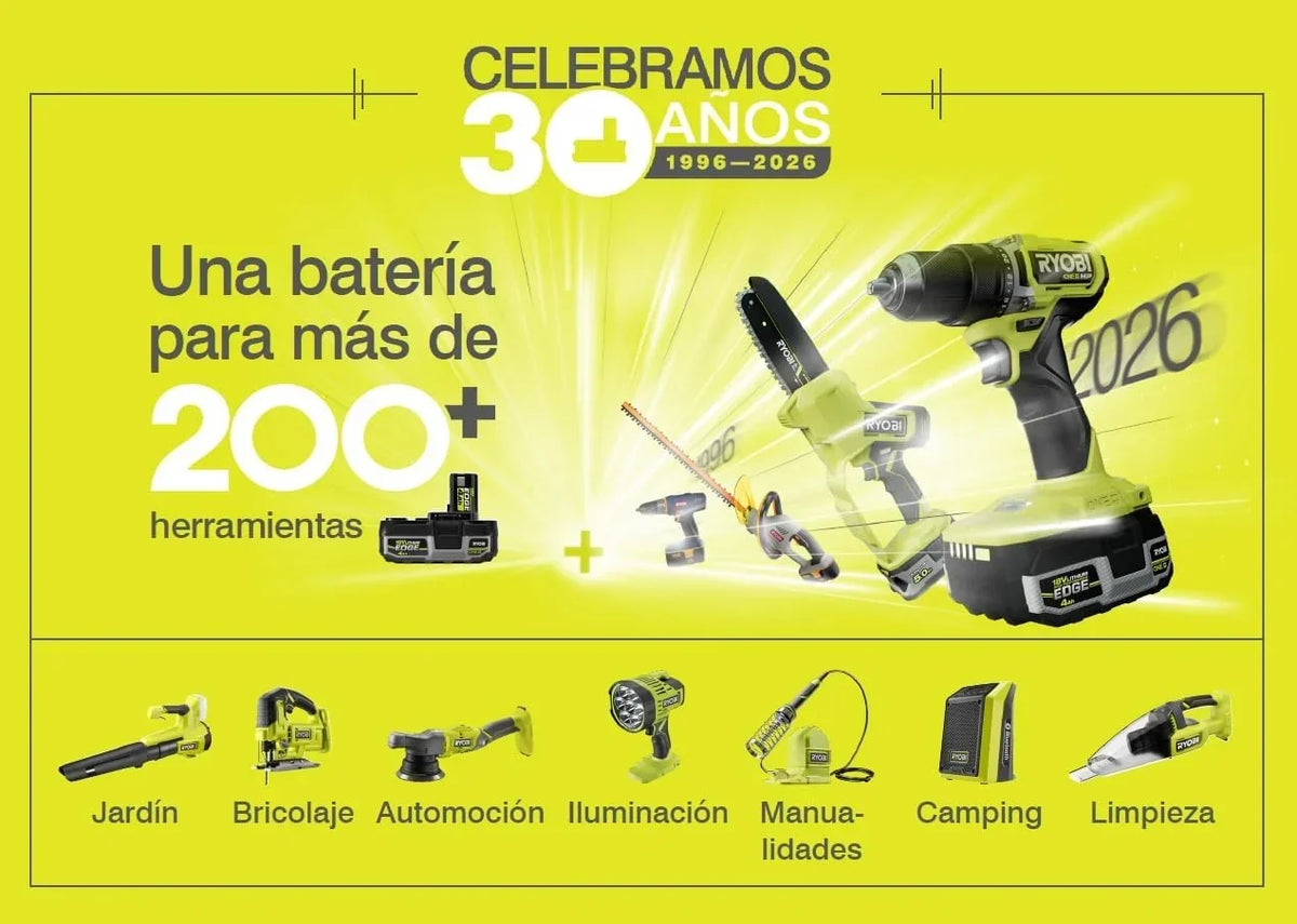 RYOBI Taladro Percutor Atornillador Inalámbrico 18V ONE+ con 2 Baterías 1.5Ah, Cargador y Bolsa - 2 Velocidades
