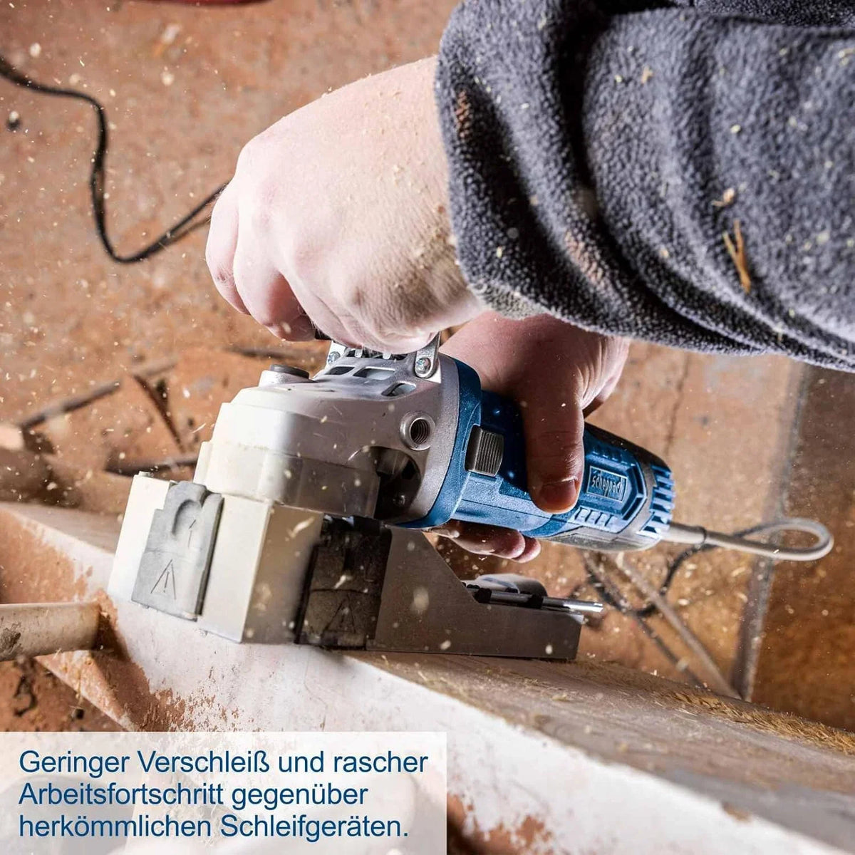 Scheppach - Fresadora de pintura (720 W, LFR720, ancho de fresado, 80 mm, 10.000 rpm, profundidad de fresado 0-0,3 mm, 4 hojas, elimina pinturas y barnices
