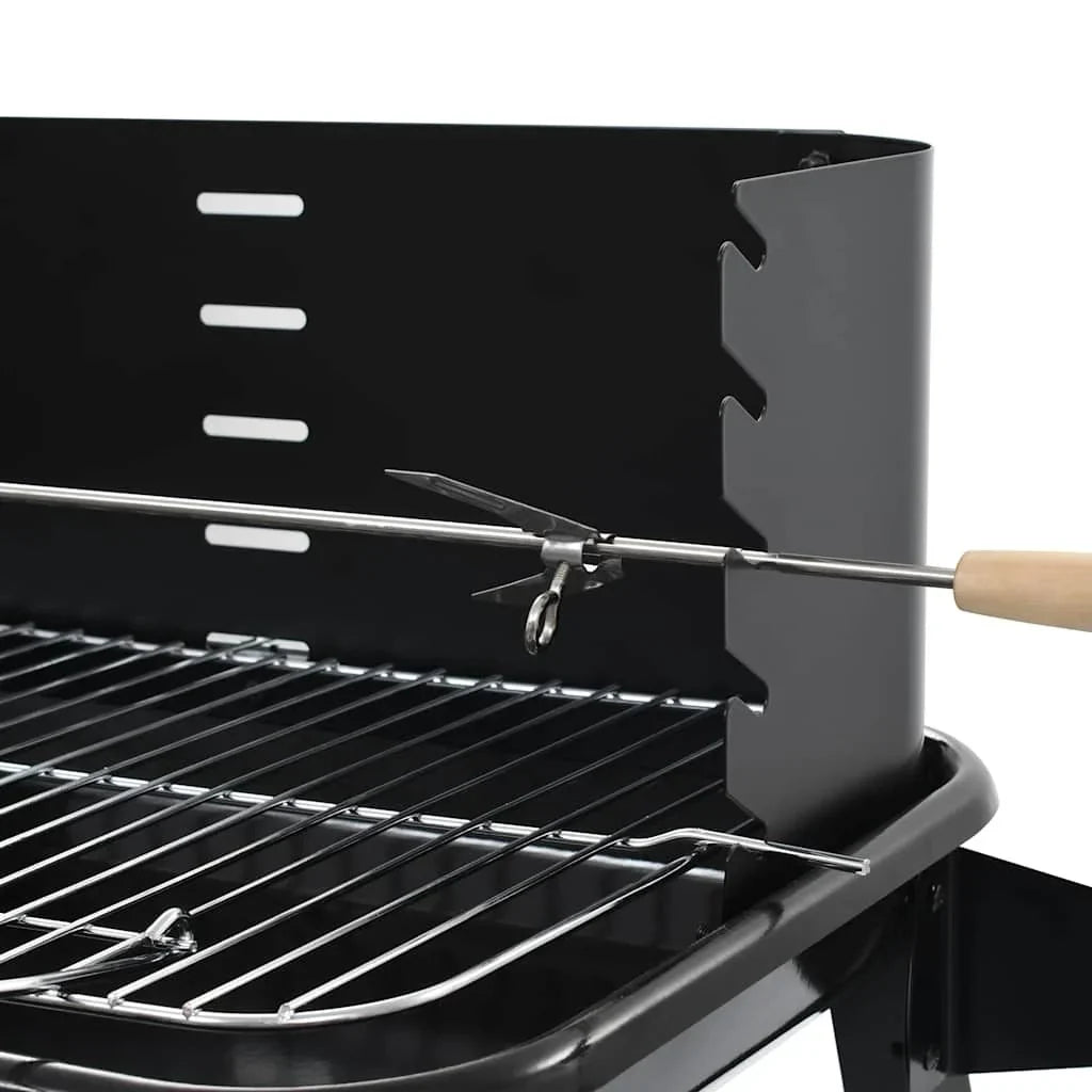 Barbacoa De Carbón Con Ruedas Vidaxl