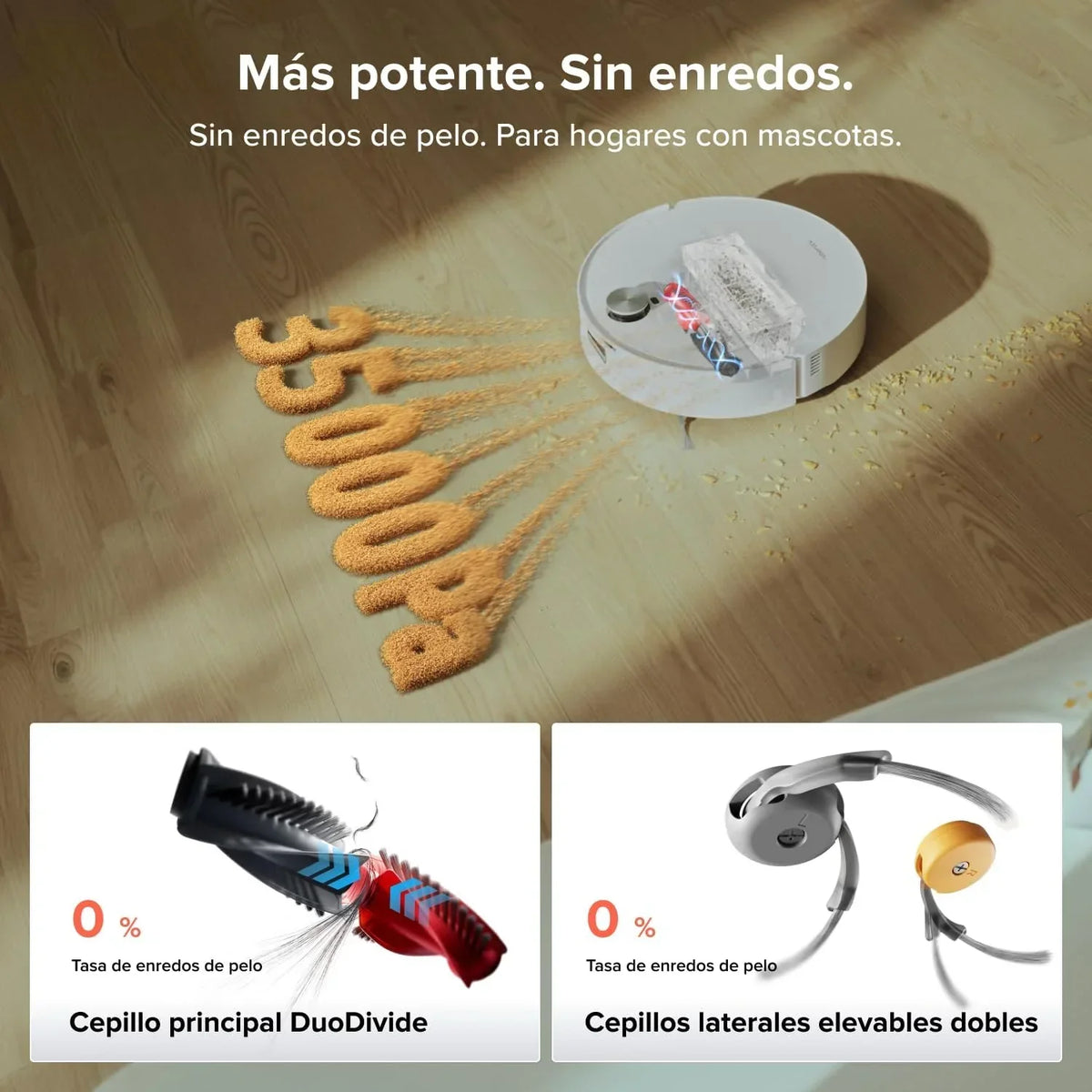 roborock Qrevo Edge 2 Flow Set Robot Aspirador Succión Extrema de 35000 Pa, Blanco