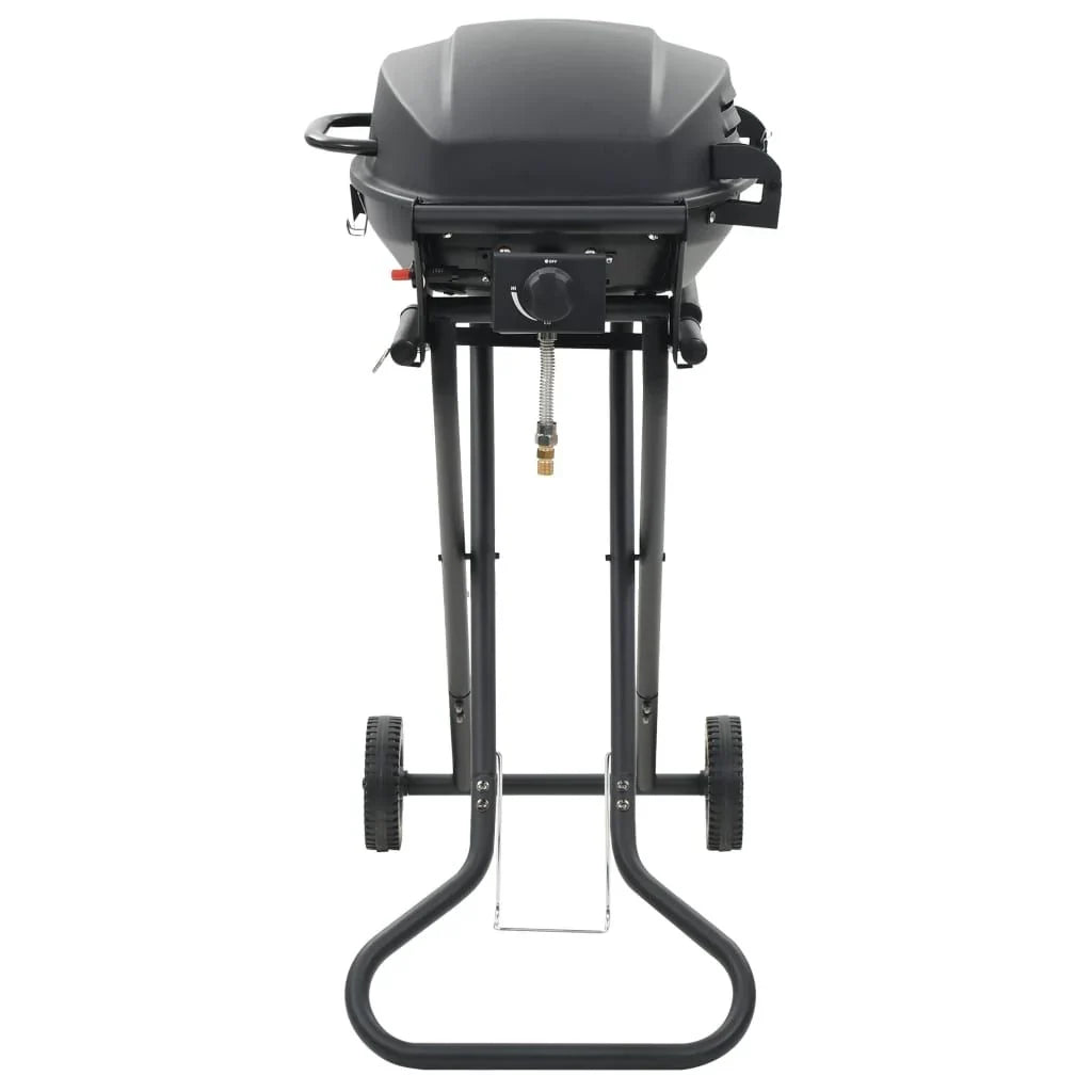Barbacoa Portátil De Gas Con Zona De Cocción Negra Vidaxl