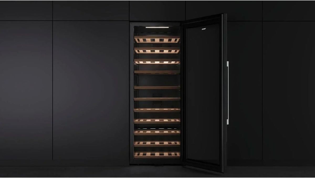 Teka Vinoteca de Libre Instalación 51 Botellas, Iluminación LED, Control Electrónico de Temperatura, Capacidad Total 159 Litros, Patas Regulables, Modelo RVF 10051 GBK