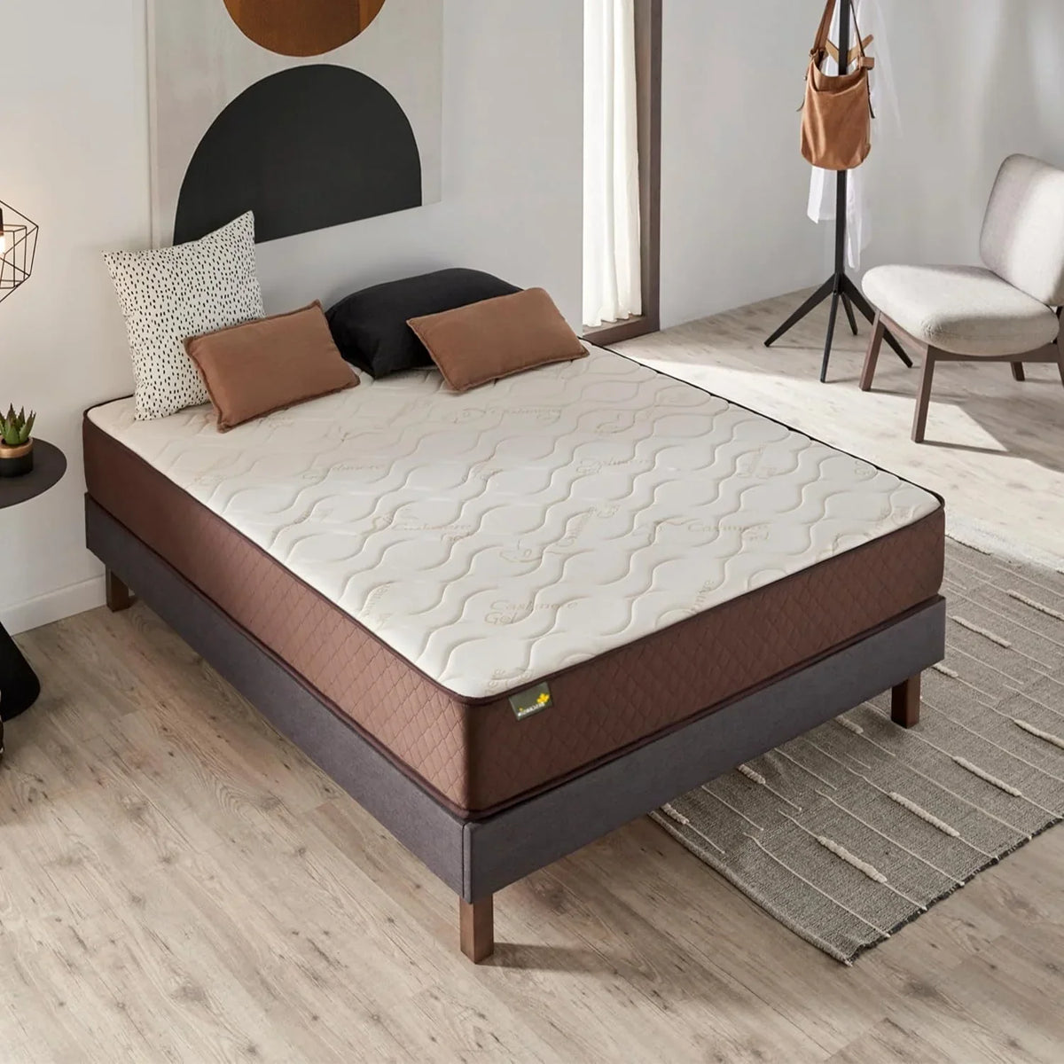 DESCANSIN - Very High Firm Mattress for Back Pain | Breathable Memory Foam Mattress | Double or Single Bed | Anti-Mite, Anti-Allergy and Anti-Bacterial Mattresses (135 x 190)