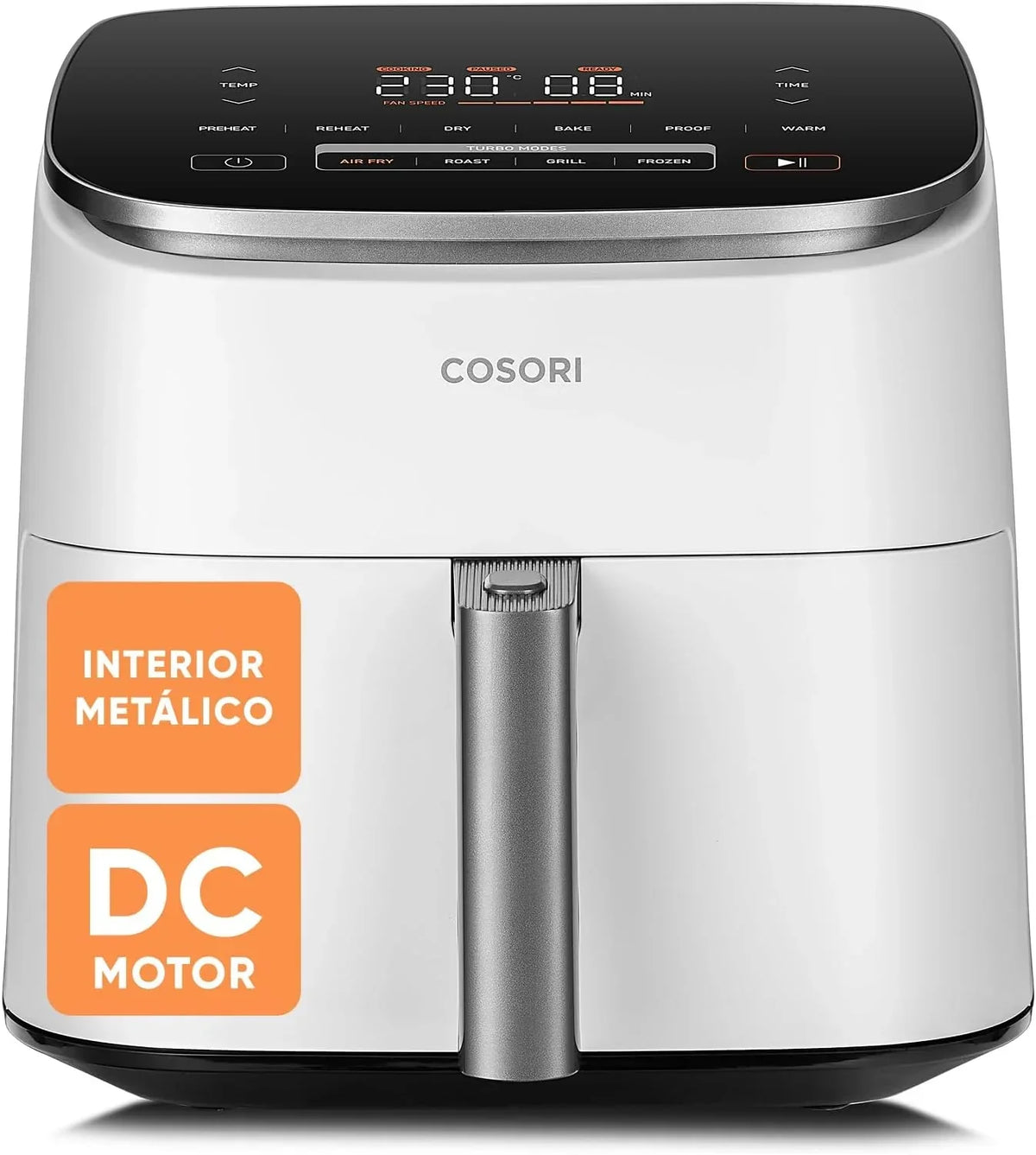 Cosori Freidora de Aire Turbo Blaze 6L, 9en1, Ultrarrápida, 95%Menos Aceite