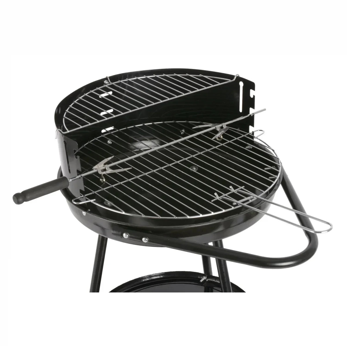 Barbacoa Redonda con Asas y Ruedas Idealcasa
