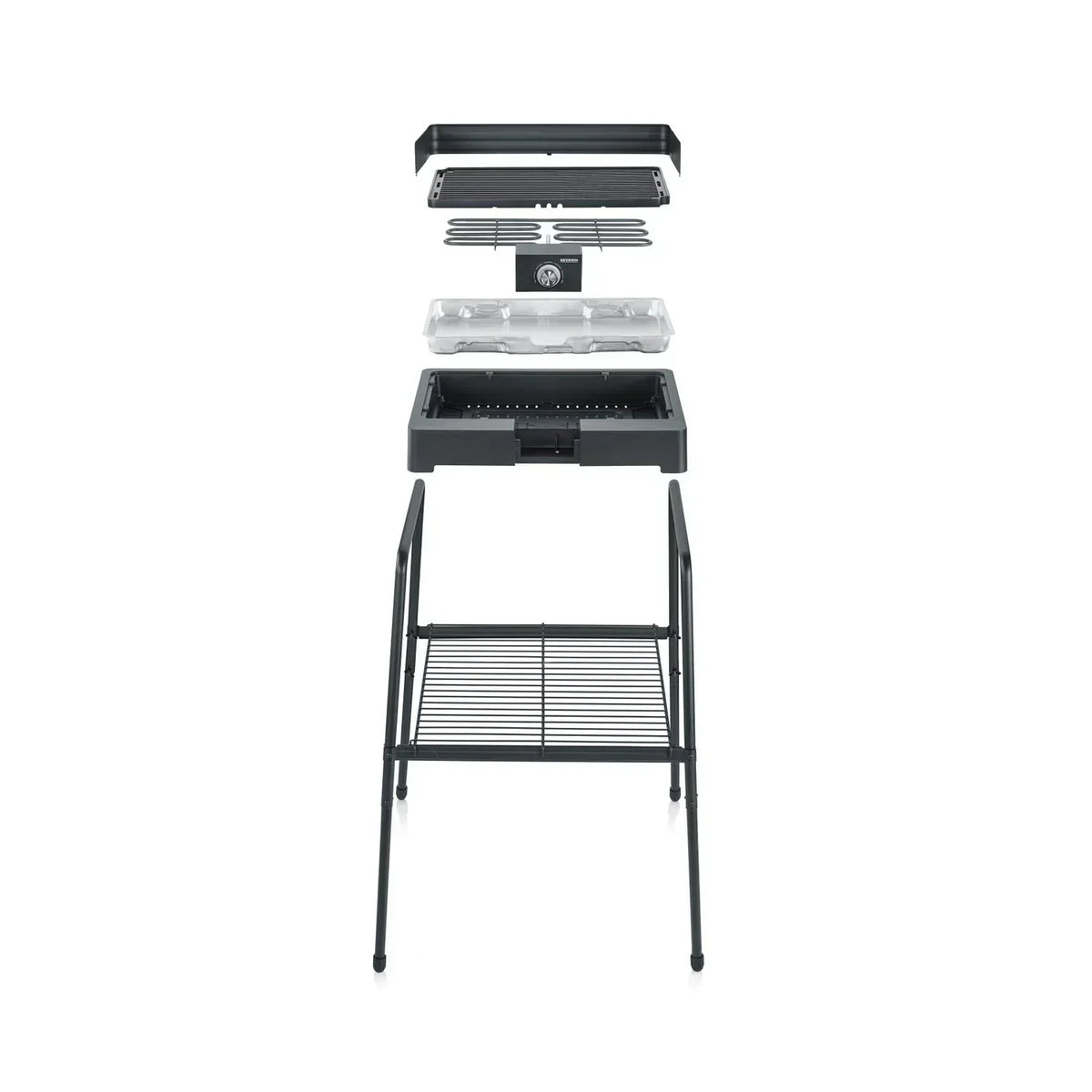 Barbacoa Con Patas Con Parrilla Acanalada 2200 W Pg 8568 Severin