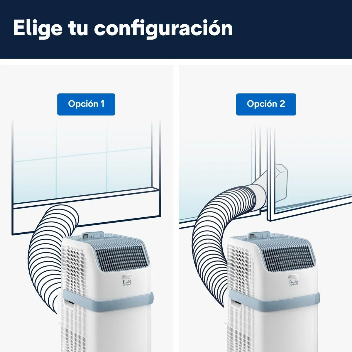 Pinguino Compact PAC ES72 YOUNG Aire Acondicionado Portátil 8.300 BTU/h, 2,1 kW, hasta 60m³, Función Deshumidificador y Ventilación, Temporizador 24 Horas