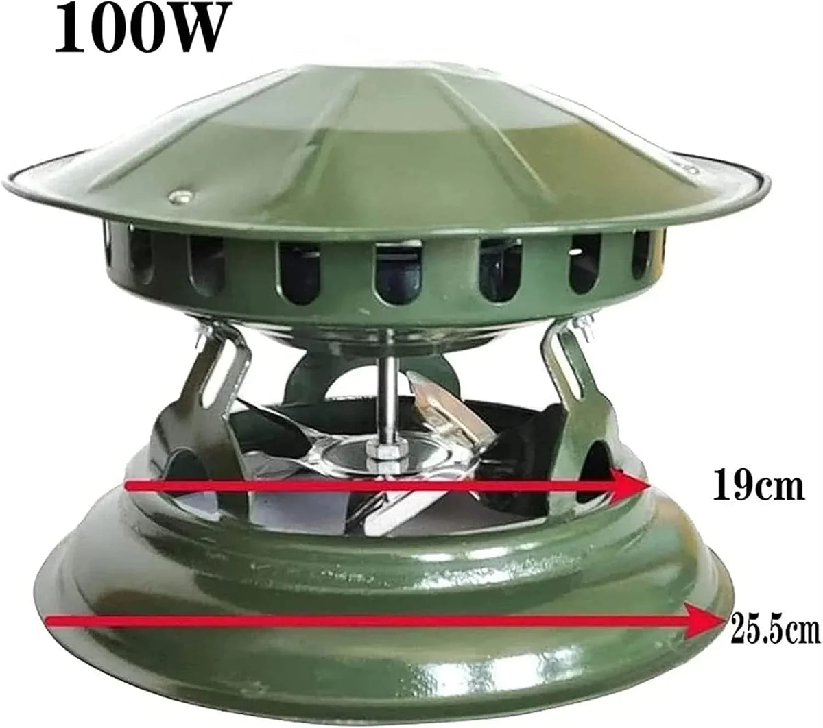 Ventilador de escape de chimenea de 100 W/120 W, evacuador de humo, ventilador de chimenea, inductor de corriente de aire para un flujo de aire eficiente, adecuado para chimeneas y chimeneas (1 unidad