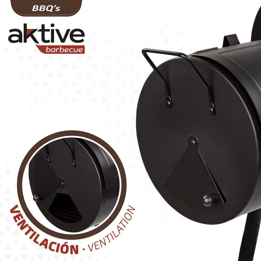 Barbacoa De Carbón Y Ahumador Aktive