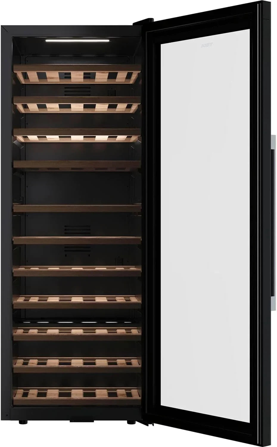 Teka Vinoteca de Libre Instalación 51 Botellas, Iluminación LED, Control Electrónico de Temperatura, Capacidad Total 159 Litros, Patas Regulables, Modelo RVF 10051 GBK