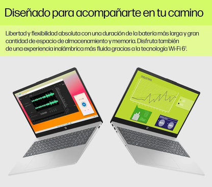 HP 15-fd0163ns- Ordenador portátil de 15.6" Full HD (Intel Core i5-1334U, 16GB RAM, 512GB SSD, Intel Iris Xe Graphics, Windows 11) Silver - Teclado QWERTY Español