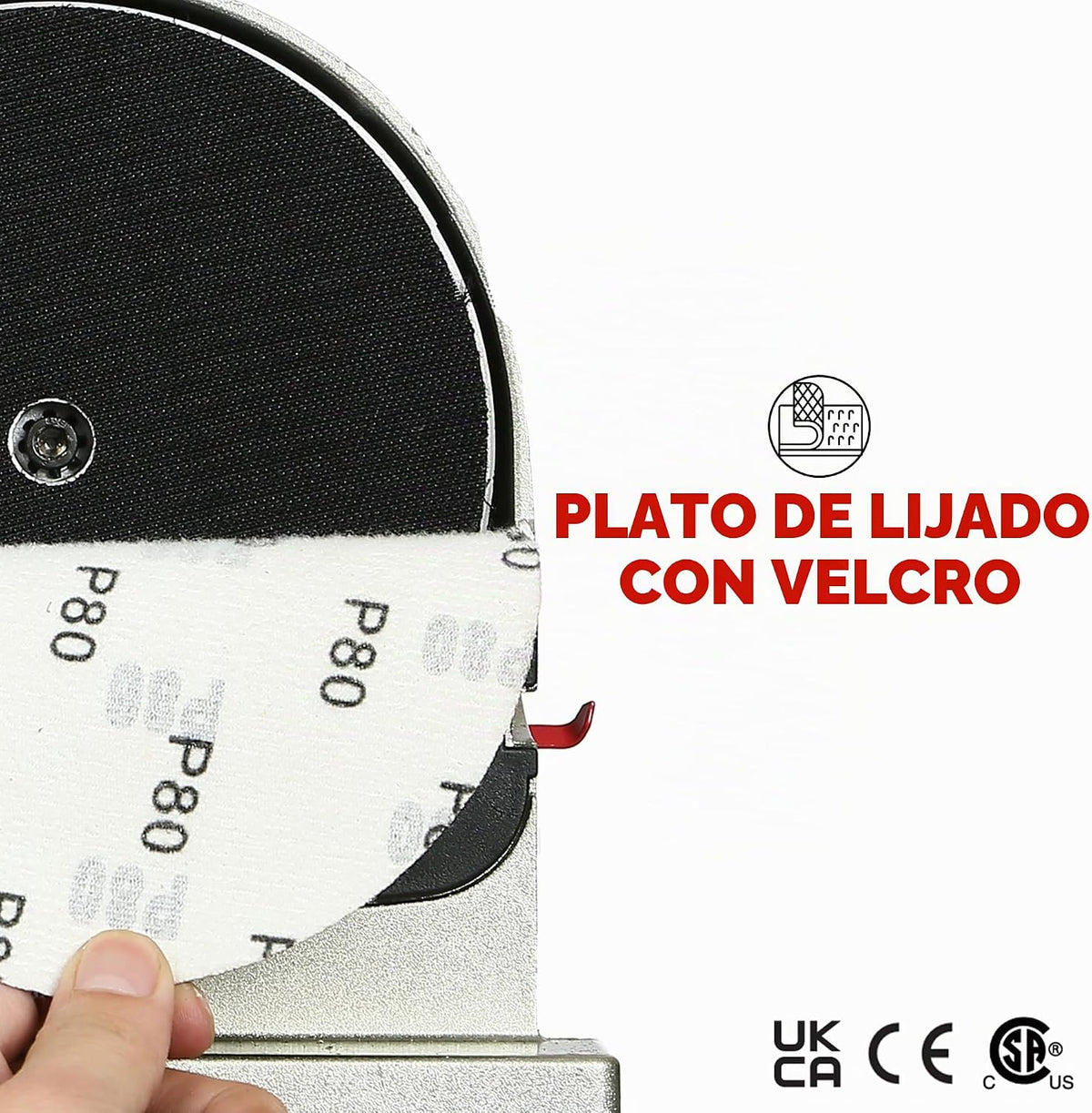 BUCKTOOL 5.0A Lijadora de disco de banda de 4" x 36" y lijadora de disco de 6" con motor de accionamiento directo de 3/4HP y base Al portátil, modelo mejorado BD4603