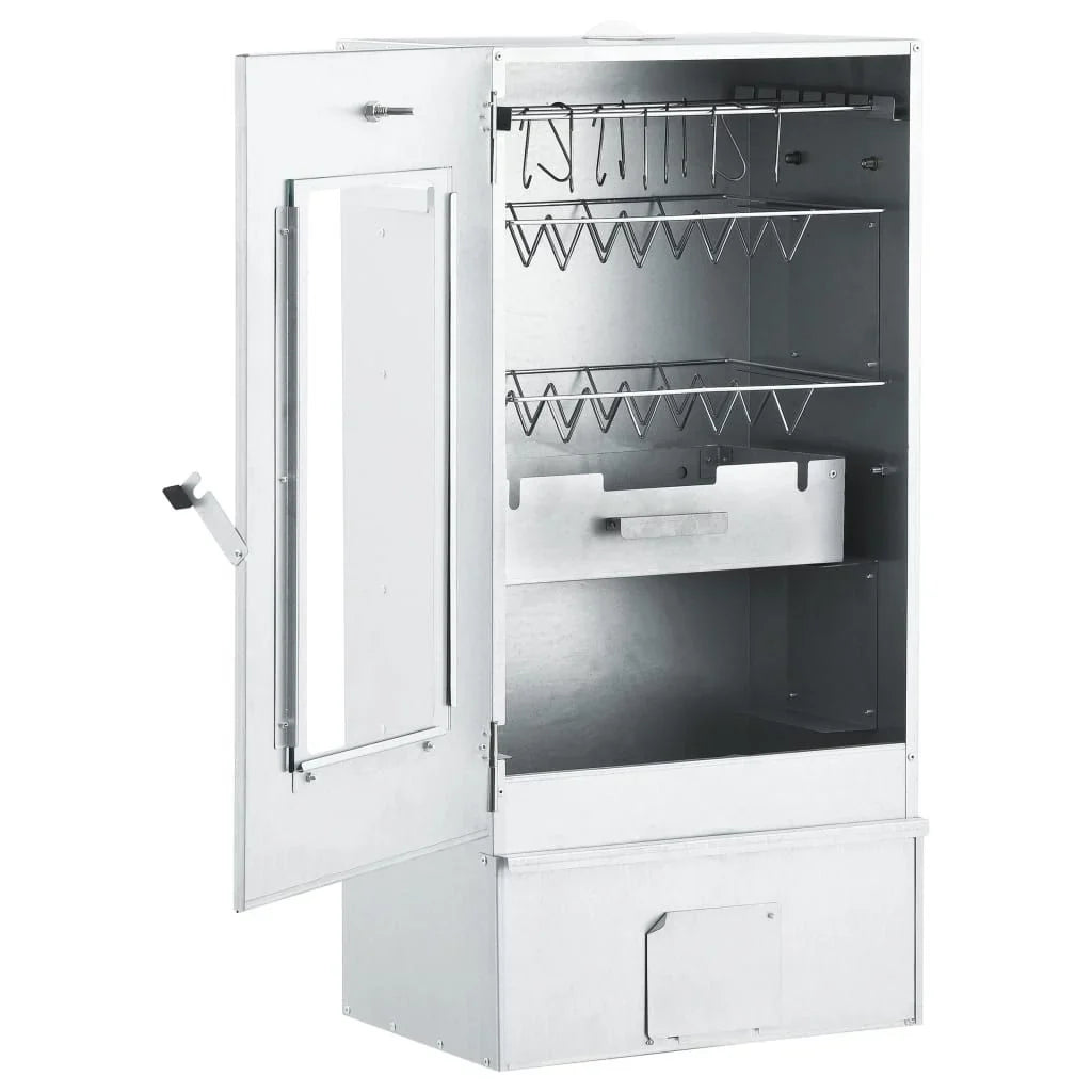 Horno Ahumador Barbacoa 1 Kg De Virutas De Madera 44,5x29x83 Cm Vidaxl