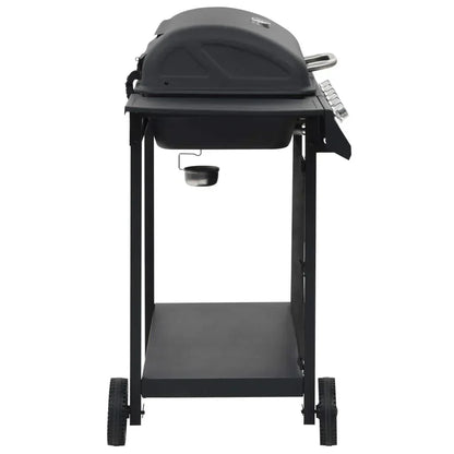 Barbacoa Portátil De Gas Con 6 Zonas De Cocción Negra De Acero Vidaxl