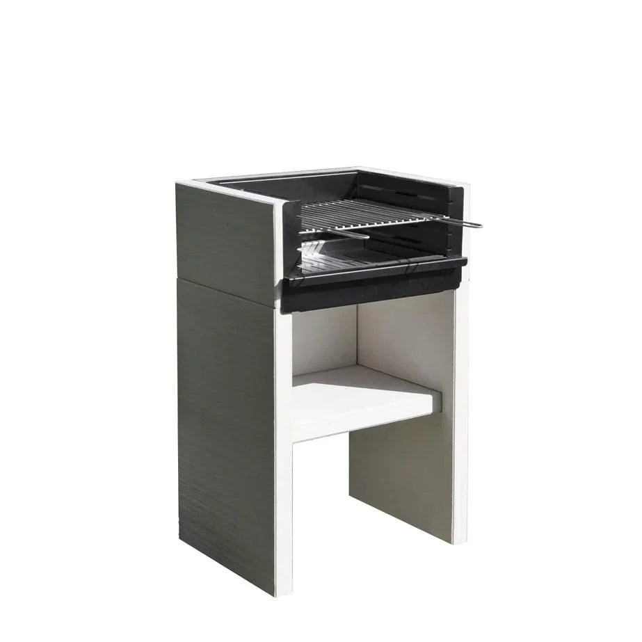 Barbacoa De Hormigón Venit Flex Carbon Y Leña