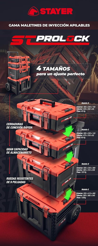 Stayer Trolley apilable E para composición ST PROLOCK