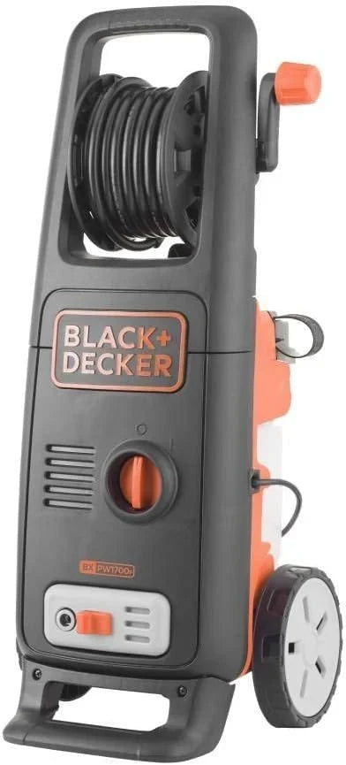BLACK+DECKER Hidrolimpiadora de Alta Presión BXPW1700PE con Patio Cleaner y Cepillo Fijo (1700 W, 130 Bar, 420 l/h)