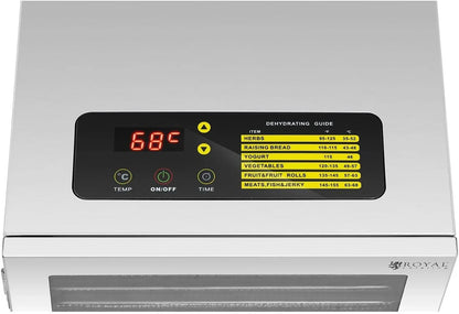 Royal Catering Deshidratador De Alimentos Máquina secadora RCDA-500/45S