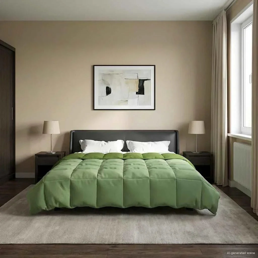 VidaXL - Edredón de invierno (240 x 260 cm, microfibra, edredón moderno y asequible, ropa de cama de microfibra cómoda, funda de edredón versátil, suave acolchado