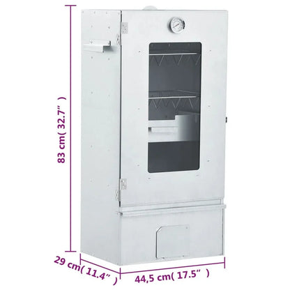 Horno Ahumador Barbacoa 1 Kg De Virutas De Madera 44,5x29x83 Cm Vidaxl