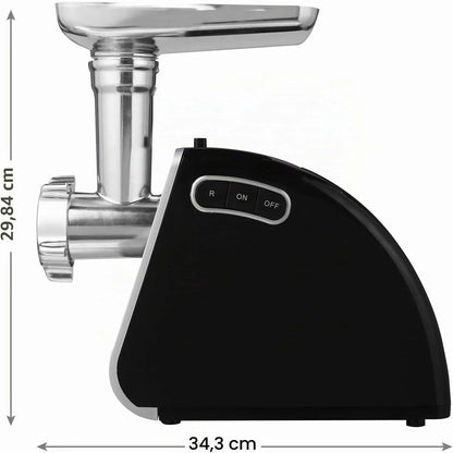 Nictemaw Picadora de carne eléctrica 5 en 1, multifunción, con 4 cuchillas y 3 placas de corte de acero inoxidable, para salchichas, otros accesorios para galletas, albóndigas, 2000 W máx