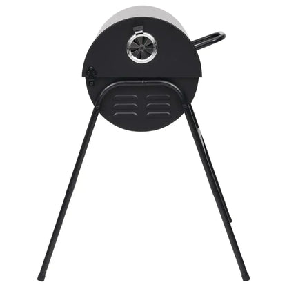 2026 Parrilla con 2 rejillas de cocción negra – Barbacoa portátil de 80x95x90 cm en acero
