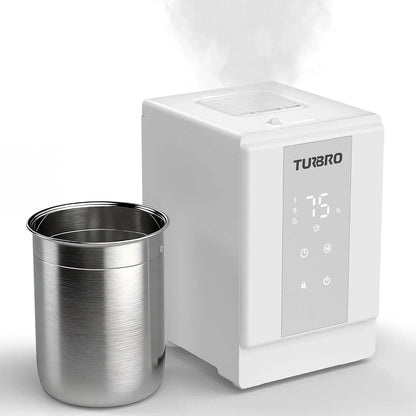 TURBRO Humidificador de vapor caliente 4 L para dormitorio, 500 ml/h