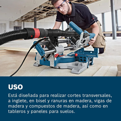 Bosch Professional ingletadora telescópica GCM 8 SJL (1600 W, Ø del disco de sierra: 216 mm)