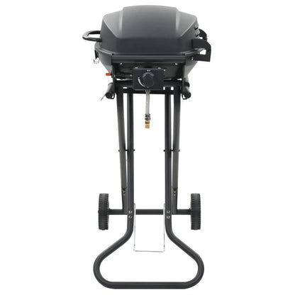 Barbacoa Portátil De Gas Con Zona De Cocción Negra Vidaxl