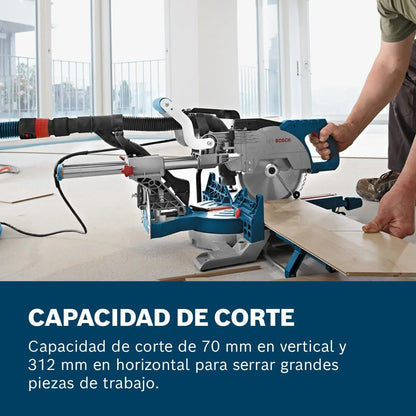 Bosch Professional ingletadora telescópica GCM 8 SJL (1600 W, Ø del disco de sierra: 216 mm)