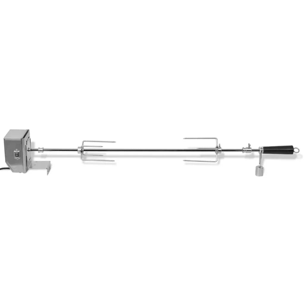 Espetón Para Asados/barbacoa Con Motor Profesional Acero 900 Mm Vidaxl