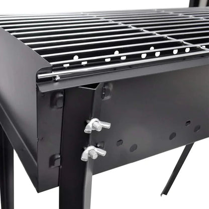 Barbacoa De Carbón Cuadrada Con Soporte Vidaxl