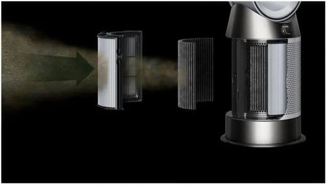 Purifier Hot+Cool HP1, ventilador, purificador de aire y calefactor, Blanco/Blanco