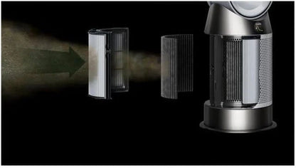 Purifier Hot+Cool HP1, ventilador, purificador de aire y calefactor, Blanco/Blanco