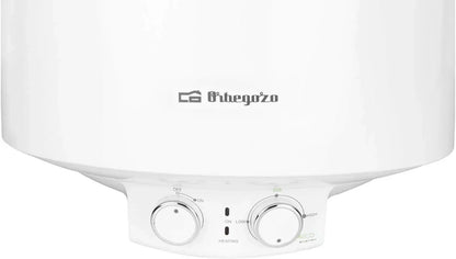 Orbegozo TRM 104 Termo eléctrico, 100 litros, bajo consumo, esmaltado vitrificado, función ON/OFF, ajuste ECO, IP-X4, temperatura máx. 75ºC, instalación vertical, 1500 W