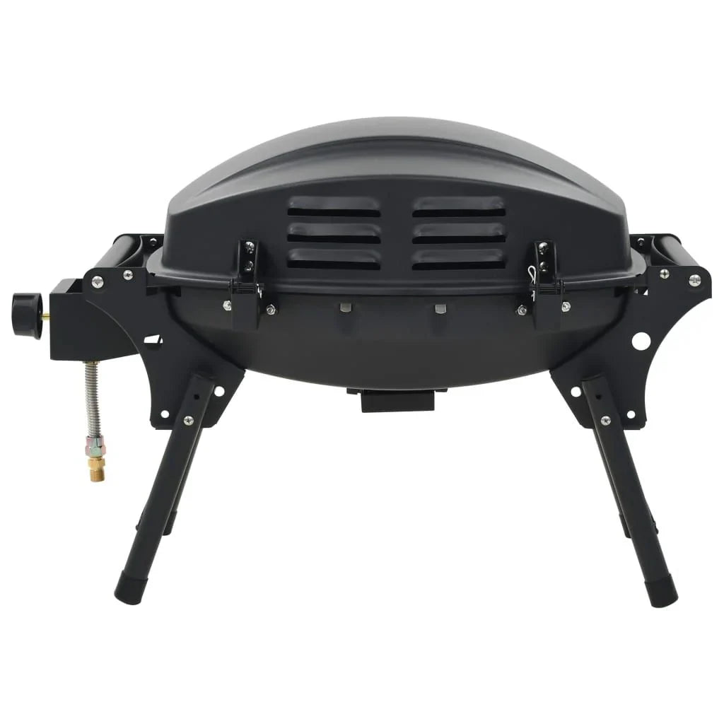 Barbacoa Portátil De Gas Con 1 Zona De Cocción Negra Vidaxl