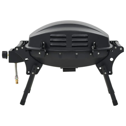 Barbacoa Portátil De Gas Con 1 Zona De Cocción Negra Vidaxl