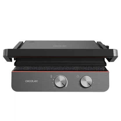 Barbacoa Eléctrica Cecotec Rock’nGrill Blaze Neon, 2200 W - Negro