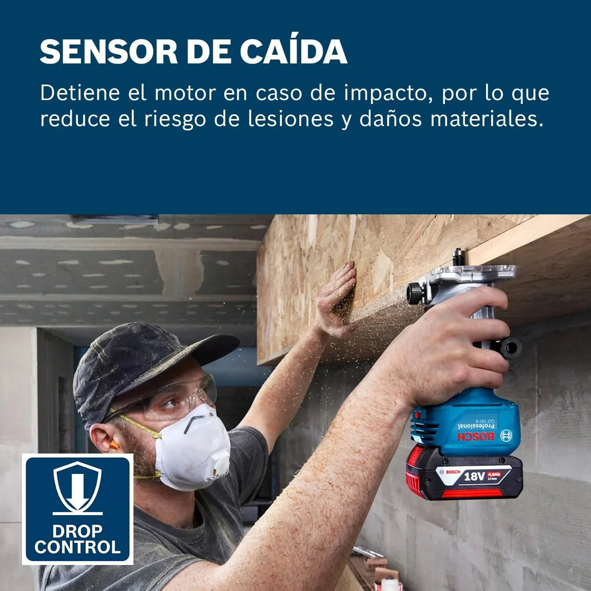 Bosch PRO Fresadora de cantos a batería GLF 18V-8