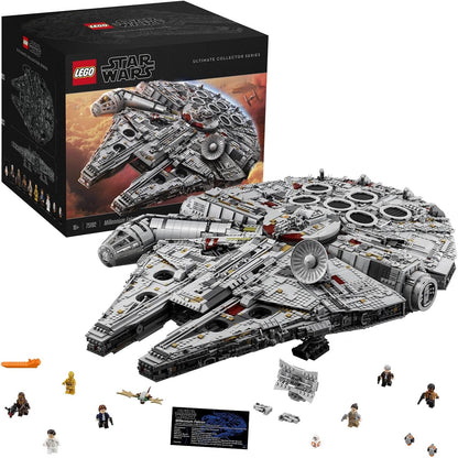 Star Wars Millennium Falcon, Maqueta de Construcción para Adultos de la Nave Estelar de Han Solo con Mini Figuras Chewbacca, Leia y C-3PO, Regalo Coleccionable para Hombres, Mujeres y Fans 75192