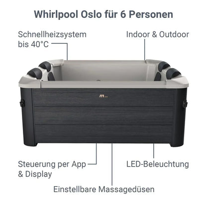 2026 Spa Whirlpool Oslo con iluminación LED