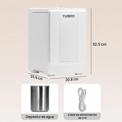 TURBRO Humidificador de vapor caliente 4 L para dormitorio, 500 ml/h