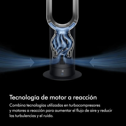 Cool™ Ventilador de torre (AM07) Air Multiplier™, ventilador sin aspas potente con tecnología Air Multiplier™ (Blanco/Plata)