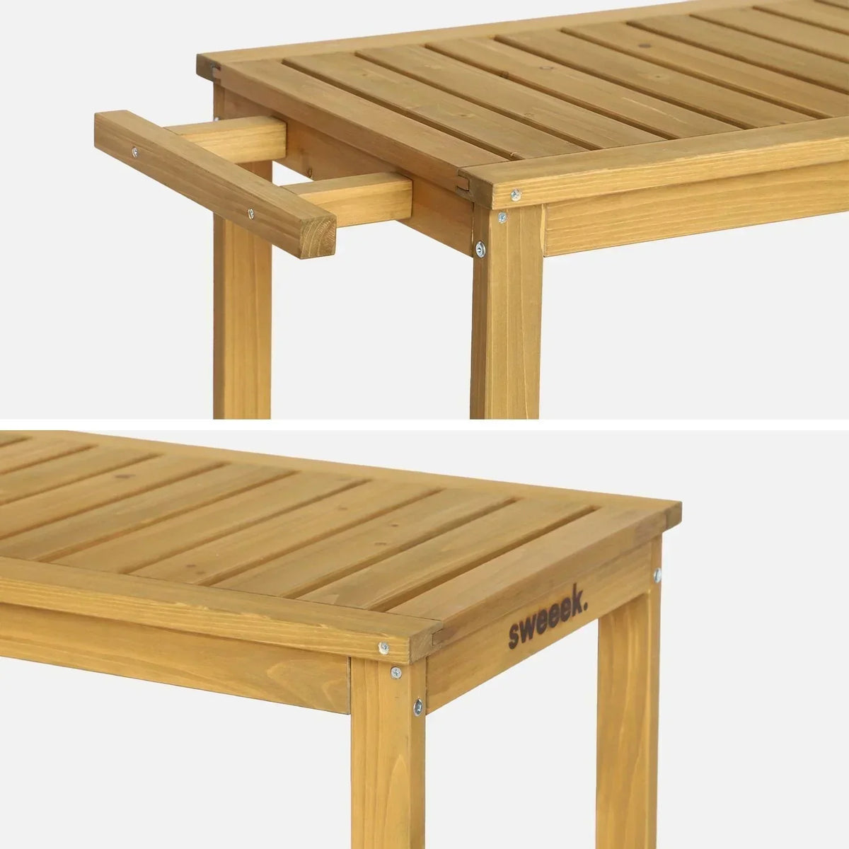 Aparador De Barbacoa De Madera Con Ruedas, Madera