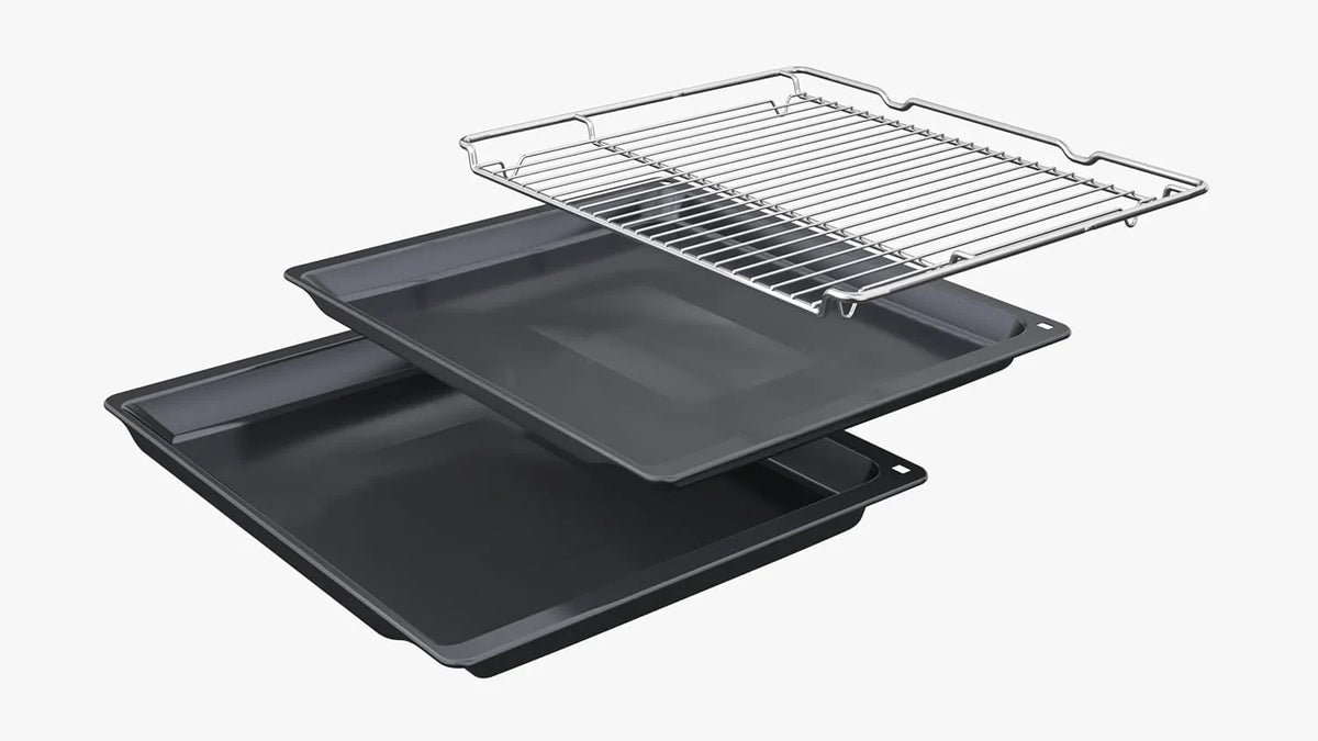 Bosch - Horno Multifunción con Vapor Añadido, 60 cm, Serie 8, Electrónica TFT TouchControl Plus, AirFry, Home Connect, Negro, HRG7361B1